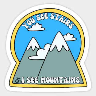 Stairs or Mountains Sticker